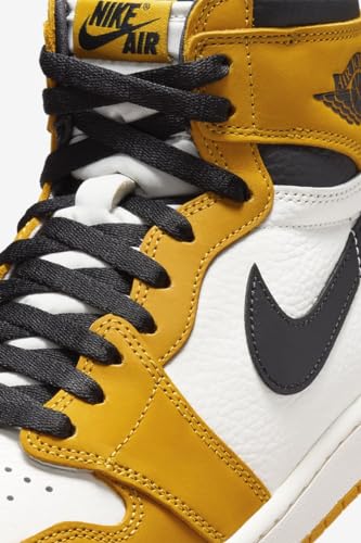 Image of NIKE Air Jordan 1 Retro High OG Yellow Ochre (DZ5485-701, Yellow Ochre /Sail /Black)