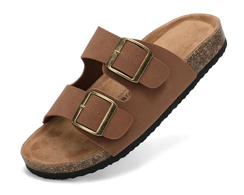 ARRIGO BELLO Pantoletten Damen Sandalen Verstellbare Rieme Badelatschen Rutschfestet Hausschuhe Indoor Outdoor Größe 36-...