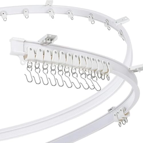 Rail de plafond pour rideaux pliable pour stopper le vis-à-vis - 8