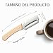 Imagen de Ousuwo Juego de Herramientas de Cocina de 2 Piezas: 1 Cuchillo Pelador de Filo Dentado Afilado & 1 Rallador Versátil