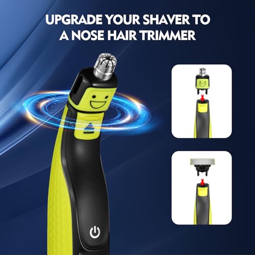 Image of Nose and Ear Trimmer Replaceable Blade, Washable Replacement Head for OneBlade Handles, Precision Grooming Accessory for Nose Hair and Ear Hair Trimming