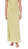 Another Girl Women's Polka Dot Mesh Maxi Skirt, Pistachio/Brown, S