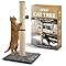 Rex & Roxy Cat Scratching Post 80CM | Tall Sisal Scratch Pole For Indoor Cats | Plush Base Cat Tower With Hanging Toy | Strong Post For Kittens And Large Breeds