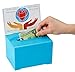 Adir Donation Box with Lock – Acrylic Suggestion Box with Slot, Ballot Lock Box with Sign Holder for Raffle, Tip Jar, Voting, Comments - Cash Donation Boxes for Fundraising (6.25x4.5x 4 Inches)