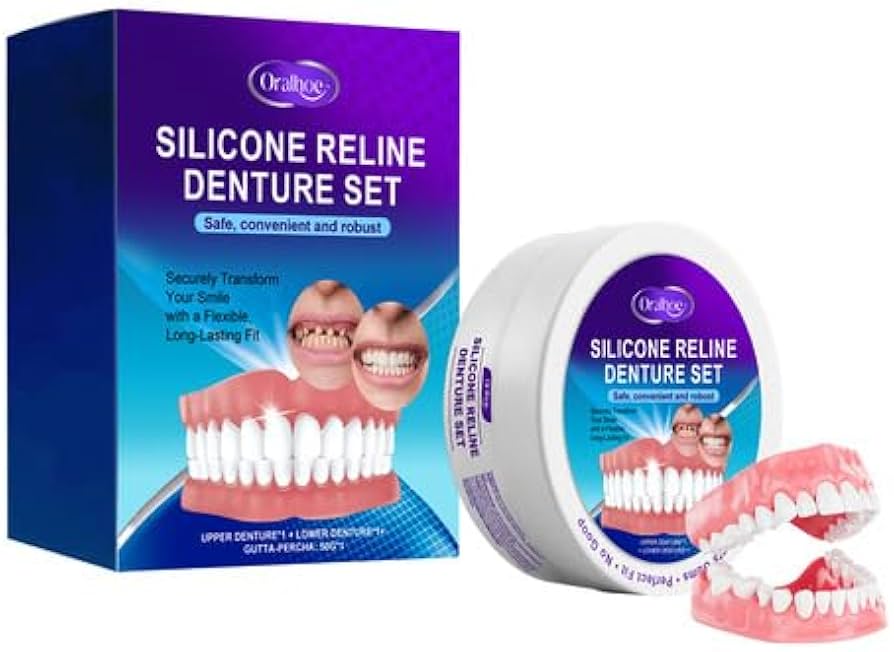Amazon.co.jp: シリコン入れ歯 一時義歯セット｜自分で作れる