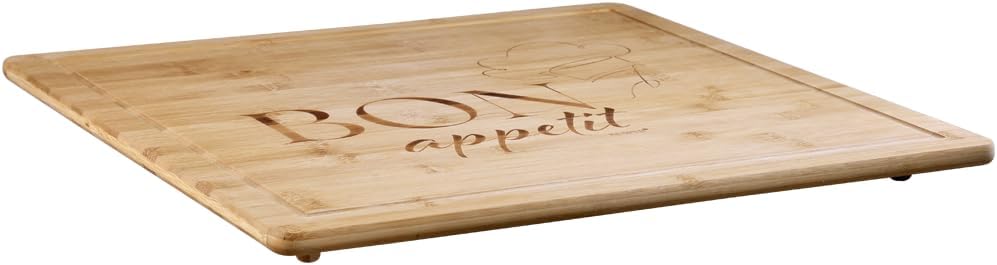 KESPER Buffet Hob Cover Plate with Branding, Material: Bamboo, Dimensions: 56 x 50 x 4 cm, Wood Thickness: 1.6 cm, Colour: Brown, 58597 13