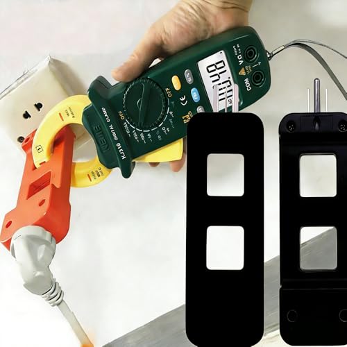 Image of KJ79B AC Line Splitter, Line Splitter for Clamp Meter, 10x Measurement, 15A Max Current, for US Outlets(red) (KJ79B Black 1pcs)