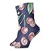 Chaussettes de sport classiques à motif cerisier pour homme et femme - 30 cm de long - Toutes saisons