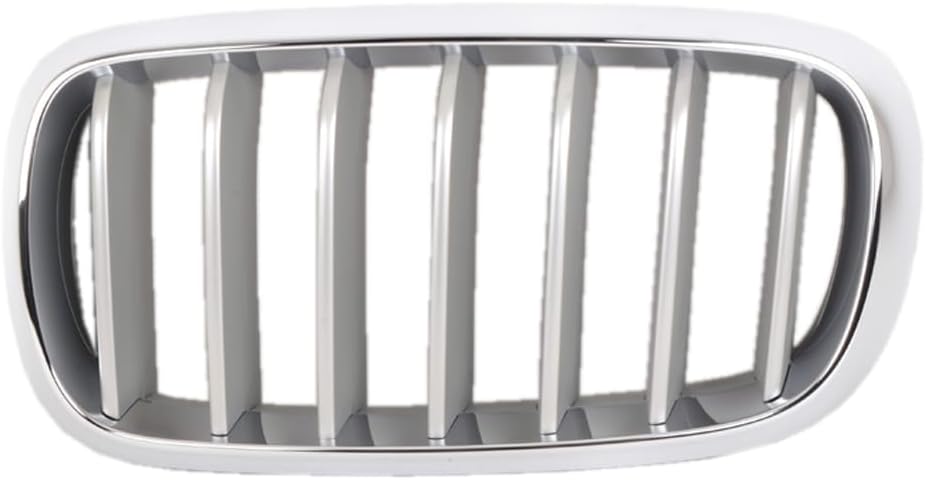 2pas For BMW 2014-2018 Model X5 SUV Double kidney grille, Chrome Frame grey Stripe xDrive 28i 30d 35i Front bumper Radiator grills, 51117303107 51117303108 Driver location/Passenger side