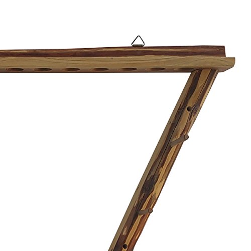 Rush Creek Creations Rustic 2 Compound Bow - 12 Arrow Wall Storage Rack - 5 Minute Assembly - Handcrafted , 31.5” L x 5” W x 32.75” H - Thumbnail 6