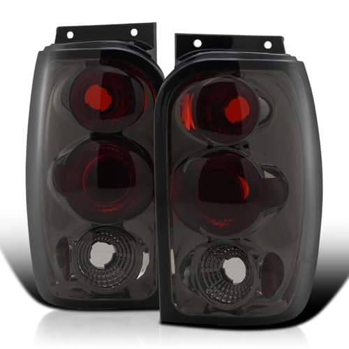 Spec-D Tuning Smoke Tail Lights Compatible with 1998-2001 Ford Explorer, Mercury Mountaineer, Left + Right Pair Assembly
