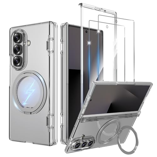 Coque Galaxy Z Fold 7 de qualité militaire avec anneau magnétique rotatif