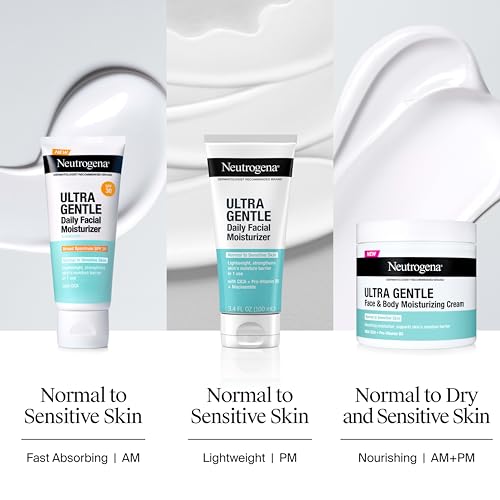 Neutrogena Ultra Gentle Daily Facial Moisturizer, Fragrance-Free, 3.4 fl oz - image 7