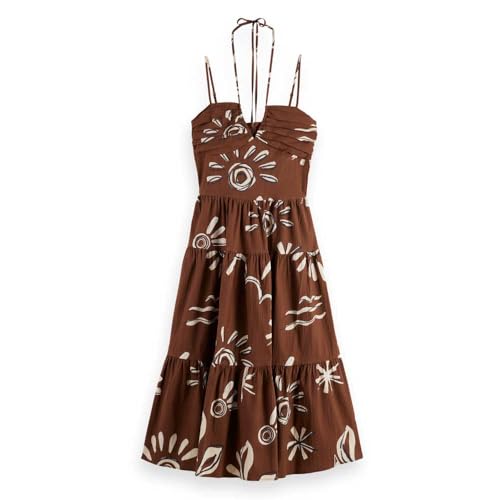Image of SCOTCH & SODA UFU00617T Dress 38 Brown