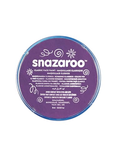 Snazaroo Classic Face and Body Paint, 18.8g (0.66-oz) Pot, Purple