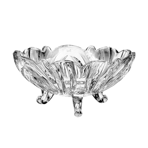 susiodeu Frutero de Cristal, versátil y fácil de Limpiar para hogares Modernos, duraderos y fiables, Accesorios para el hogar Modernos, Color Transparente