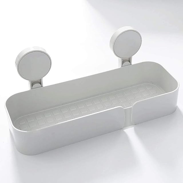 ZJHFFFG Bathroom Wall Organizer Shower Caddy Wall Adhesive with Towel Rack Toothbrush Shampoo Holder for Shower Storage