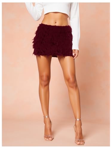 Women's Sequin Sparkly Mini Skirt Low Rise Bodycon Glitter Party Club Skirts4