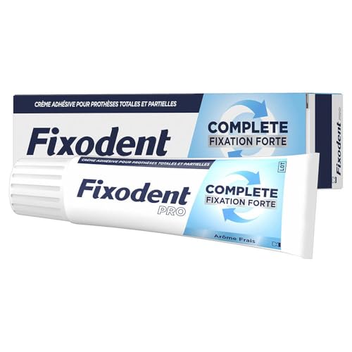 Fixodent Pro Complete Crème Adhésive Pour Prothèses Totales & Partielles Fraîcheur 47g
