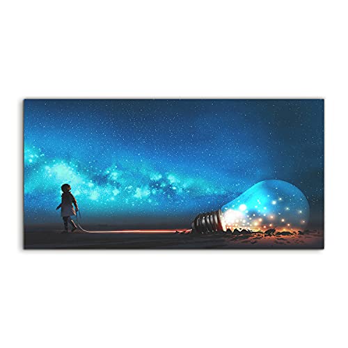 Image acrylique 100x50cm Kosmos Galaxy Coloray pour tableau mural de salon
