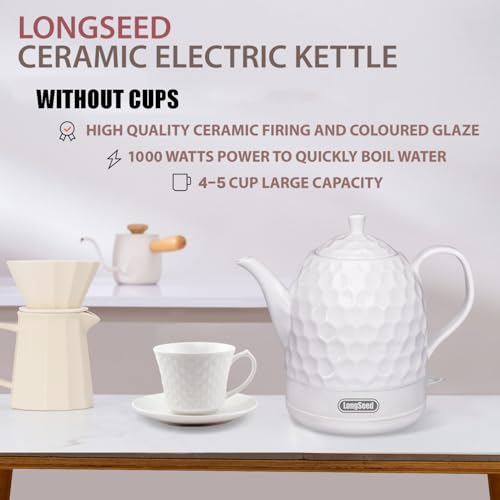 Hervidor eléctrico de cerámica 1 litro 1000W miniatura 2