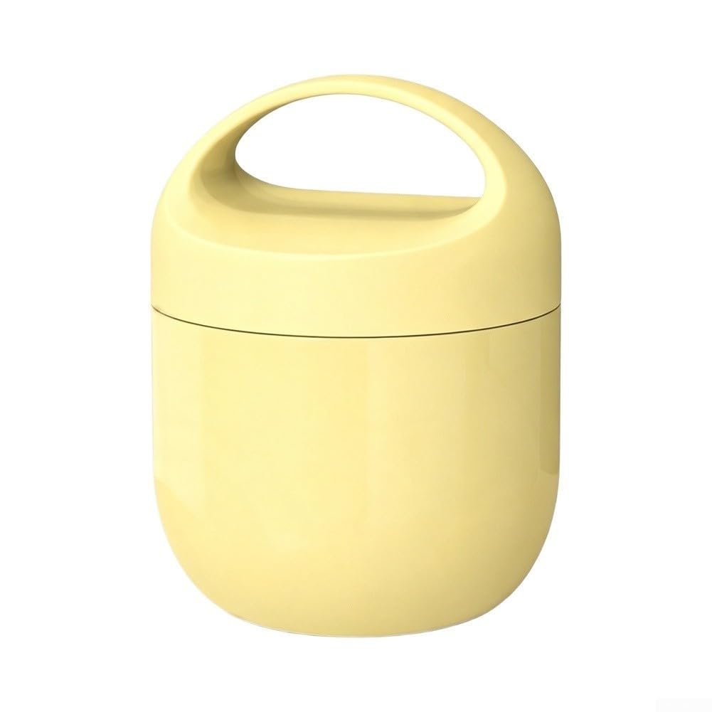 Récipient isotherme anti-fuite 1200 ml cuillère incluse (jaune)