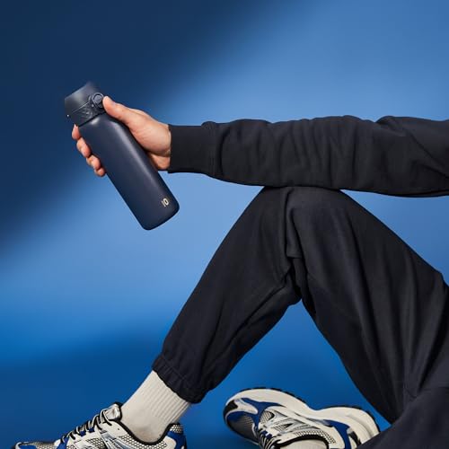 Ion8 Vacuum Insulated Steel Water Bottle, 500 ml/17 oz, Leak Proof, Easy to Open, Secure Lock, Dishwasher Safe - Image 2