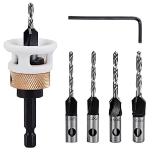 URHELP 6-teiliges Senkbohrer Holz Set