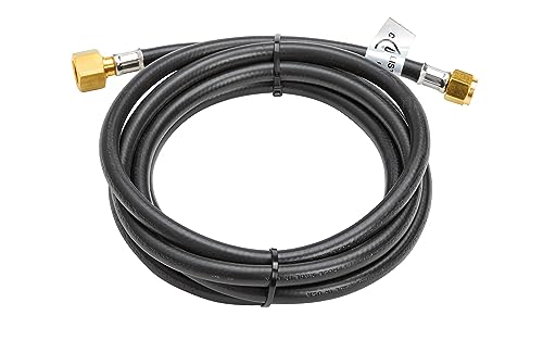 Image of Suburban LP-PT144HP 144 inch High Pressure Propane Hose, 1 /4 inch I.D. with 3 /8 inch FPT x 3 /8 inch Female Flare Swivel Nut for Safe Gas Transfer in RV