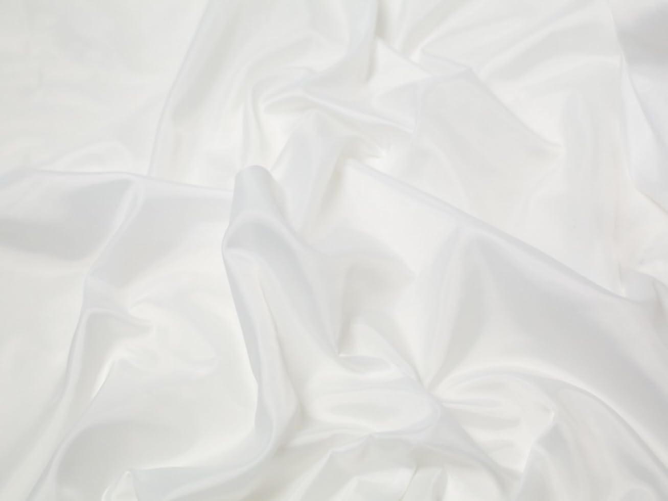 Minerva White Core Range Anti Static Lining Fabric - Plain Design Dressmaking Fabric, 150 Cm / 60" Wide - Per Metre