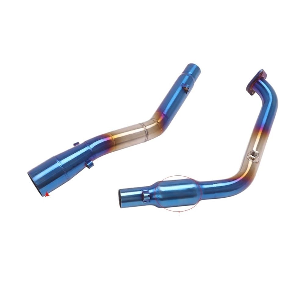 Tuyau Liaison D'échappement Silencieux D'échappement AV&Ant De 51 Mm pour Moto pour YZF R15, R125, MT-15 V3, V4 (2020-2024)