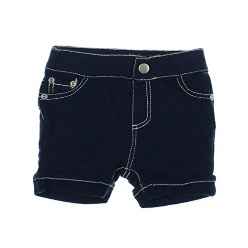 Hartstrings Stretch Terry Knit Short - Light Navy - 6-9 Months