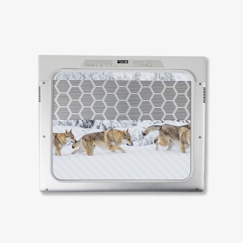 Image of MightySkins Carbon Fiber Skin Compatible with Alienware X14 R2 (2023) Full Wrap Kit - Wolf Pack | Protective, Durable Textured Carbon Fiber Finish | Easy to Apply & Change Styles | Made in The USA