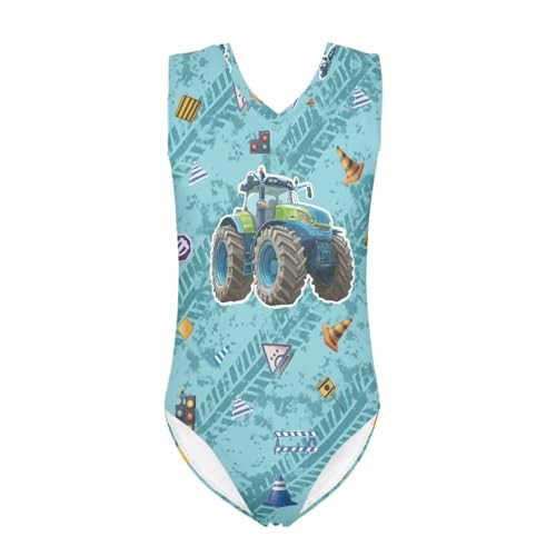 Image of Girls Fashion Print One Piece Swimsuit Bathing Suit Gymnastic Leotard for Kids, 5-14 Years