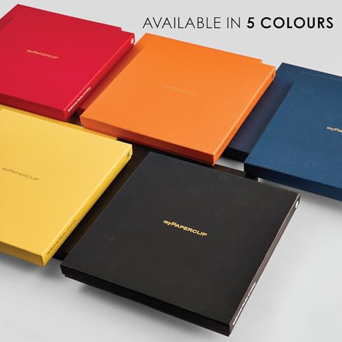 Image of myPAPERCLIP Executive Series A5 Diary & Pen Gift Set | Includes Classic Ball Pen & Softcover Notebook | 192 Pages, 80 GSM | Ideal Corporate, Office & Personal Gift | Yellow