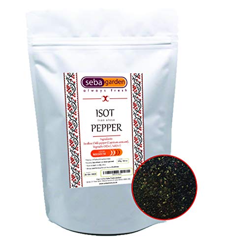 Seba Garden Isot Pepper Flakes Seedless 250g - 8.8oz | Premium Grade | Urfa Biberi | Cig kofte Biberi |