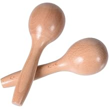 Maracas for Kids Babies, Wooden Maracas Shaker Musical Instrument