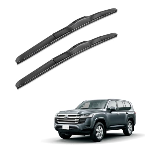 Image of Oshotto Frameless (O.E.M Type) Wiper Blades Compatible with Toyota Land Cruiser 200 (24 inch / 22 inch)