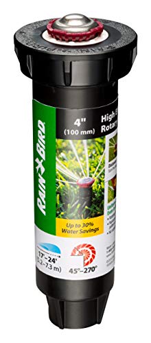 Rain Bird 22SARVAPRO High-Efficiency Pro Rotary Sprinkler, Hand Adjustable 45° - 270° Pattern, 17' - 24' Spray Distance, 4