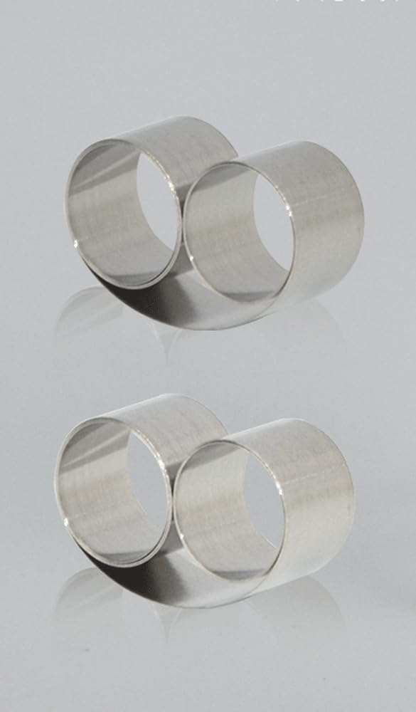 Clips for sujetar muestras metalográficas: clips de fijación triangulares de plástico y metal duraderos.(Round Metal,50pcs)