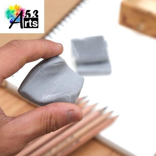 Image of 53ARTS 4pcs Art Kneaded Eraser, Soft Durable Sketch Putty Rubber, Kneadable Artist Rubber Eraser Set