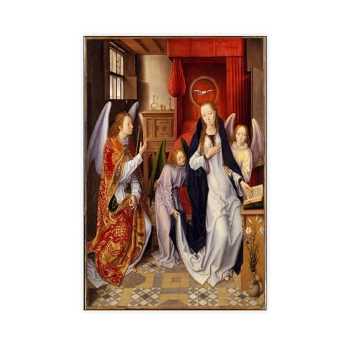 Poster Annunciation Hans Memling toile 30x45cm pour salon