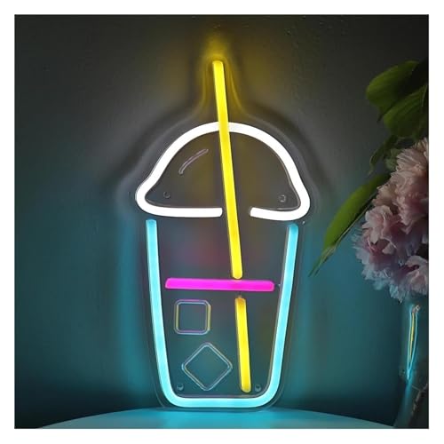 Enseigne au néon tasse plastique pour illuminer un coin sombre
