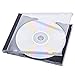Maxtek 10.4 mm Standard Single Clear CD Jewel Case with Assembled Black Tray, 50 Pack