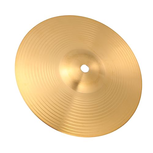 ibasenice Beginner Friendly Brass Cymbals 8 Inch Hi-hat Set for Drum Cymbal Practice