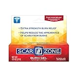 Scar Zone Burn Pain Relief Gel, Extra Strength Topical Analgesic, Treats Minor Cuts, Burns and...