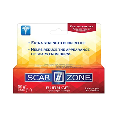 Scar Zone Burn Pain Relief Gel - Extra Strength Topical Analgesic, Treats Minor Cuts, Burns And Abrasions - (0.5 Oz, Pack Of 1) #TOP20