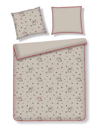 home&you - Bettwäsche Winterpost, 220x200cm, 2X Kissenbezug Set,...