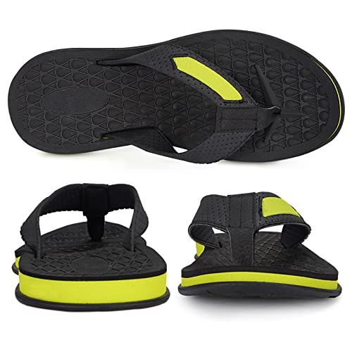 Image of MALIDA Mens Flip Flops Non-Slip Bathroom Shower Shoes Cushion foam Indoor and Outdoor Thong Sandals
