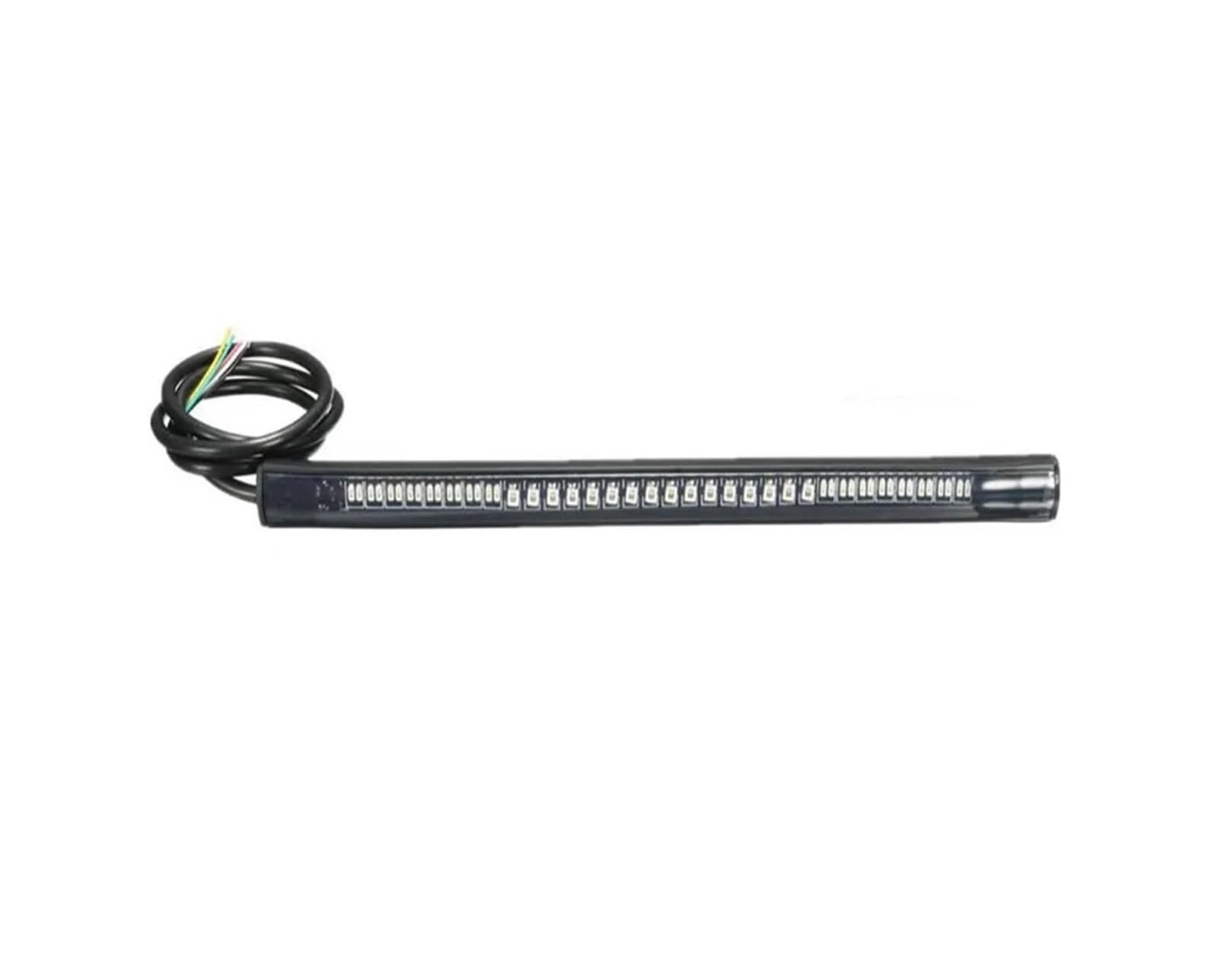 Moto Luz Trasera Tira de Luces LED Flexible para Motocicleta, luz de Freno de 48 LED, señal de Giro automática, luz Trasera de Freno para Moto Universal, 1/2 Uds.